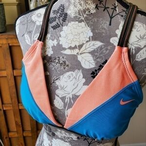 Nike criss cross tie back bikini top sz. 14 NWOT